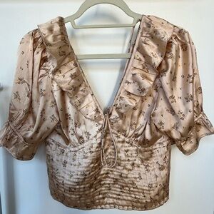 Free people Isabella silky blouse